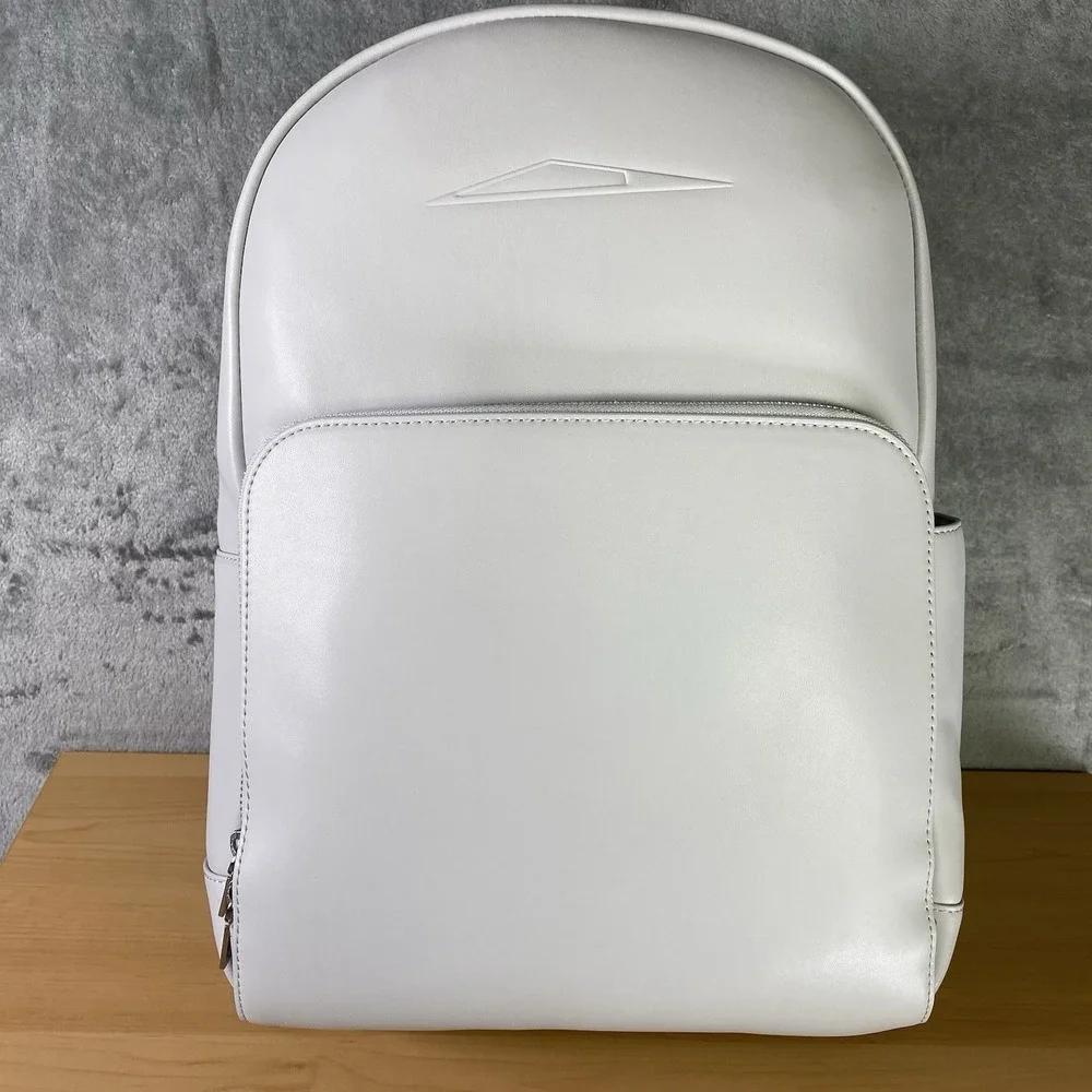 Tesla Cybertruck Elevate Backpack Grey Vegan Leather Tesla Store w/ Satin Cover‎